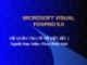 Microsoft visual foxpro 6.0 - Hệ quản trị cơ sở dữ liệu