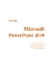 Giáo Trình Microsoft PowerPoint 2010 Tiếng Việt